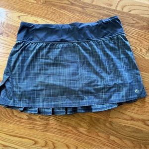 Lululemon Tennis Skirt Gray Plaid
